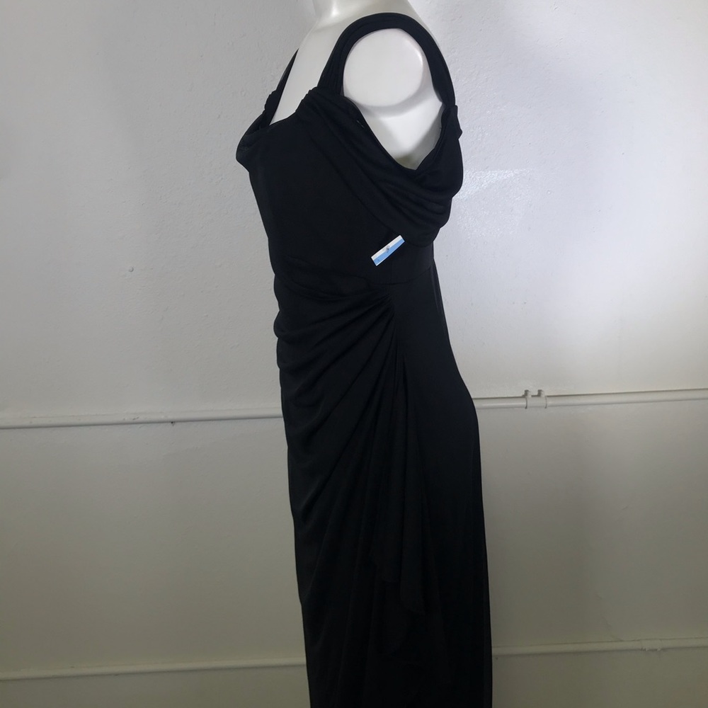 Alex Evenings Cold Shoulder Ruffle Gown - Picture 4 of 11